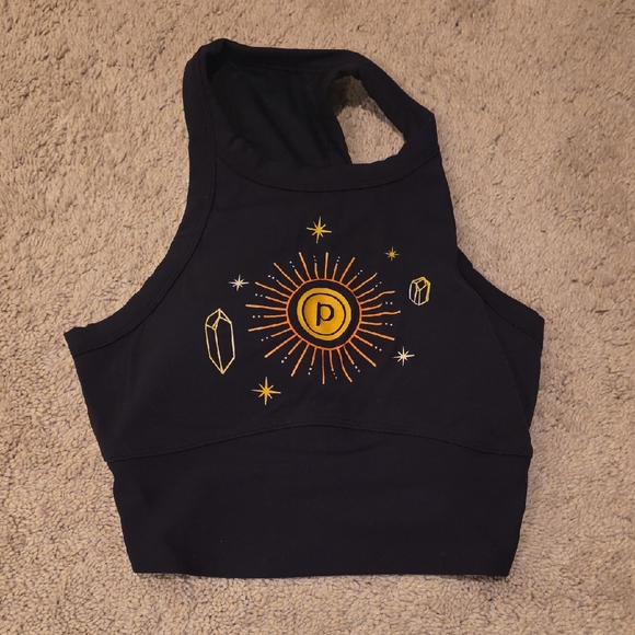 Pure Barre Tops - Pure Barre Bra Top with Sun and Crystal Design